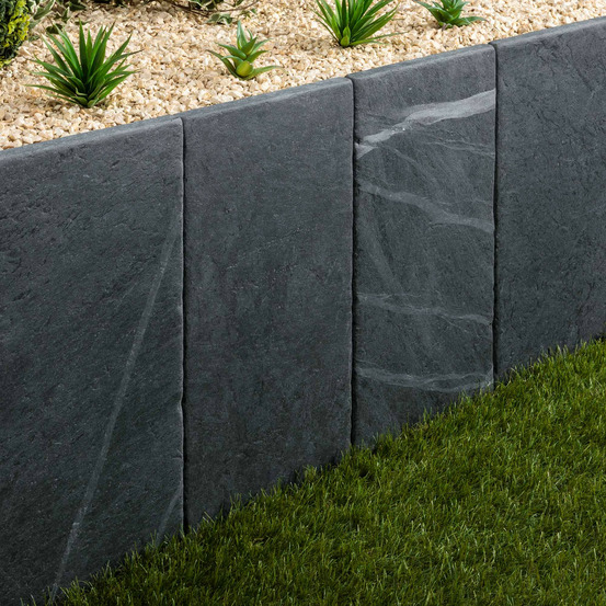 Palis ardoise noire vieillie 80x30x3 cm (à l'unité) - ro'ma nature