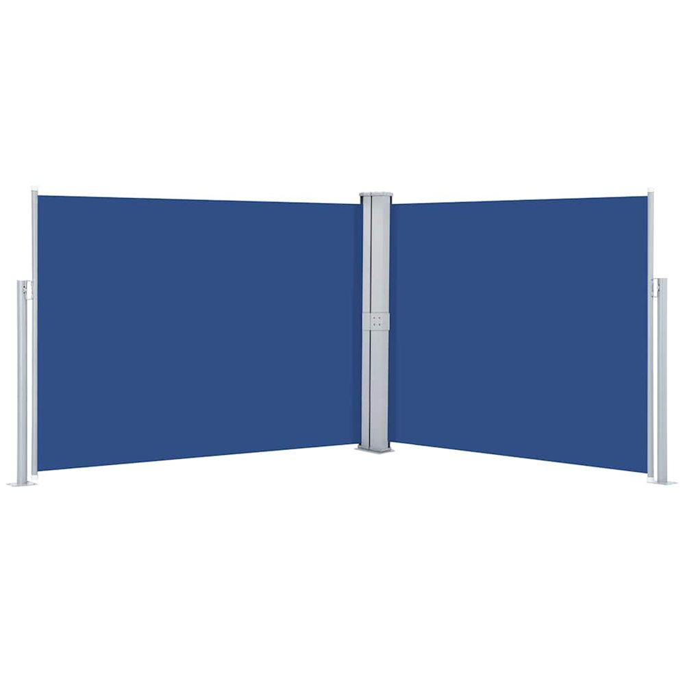 Brise vue latÃ©ral rÃ©tractable Bleu 140 x