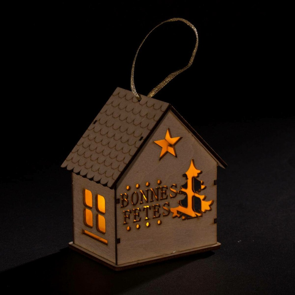 Suspension noël chalet 1 led