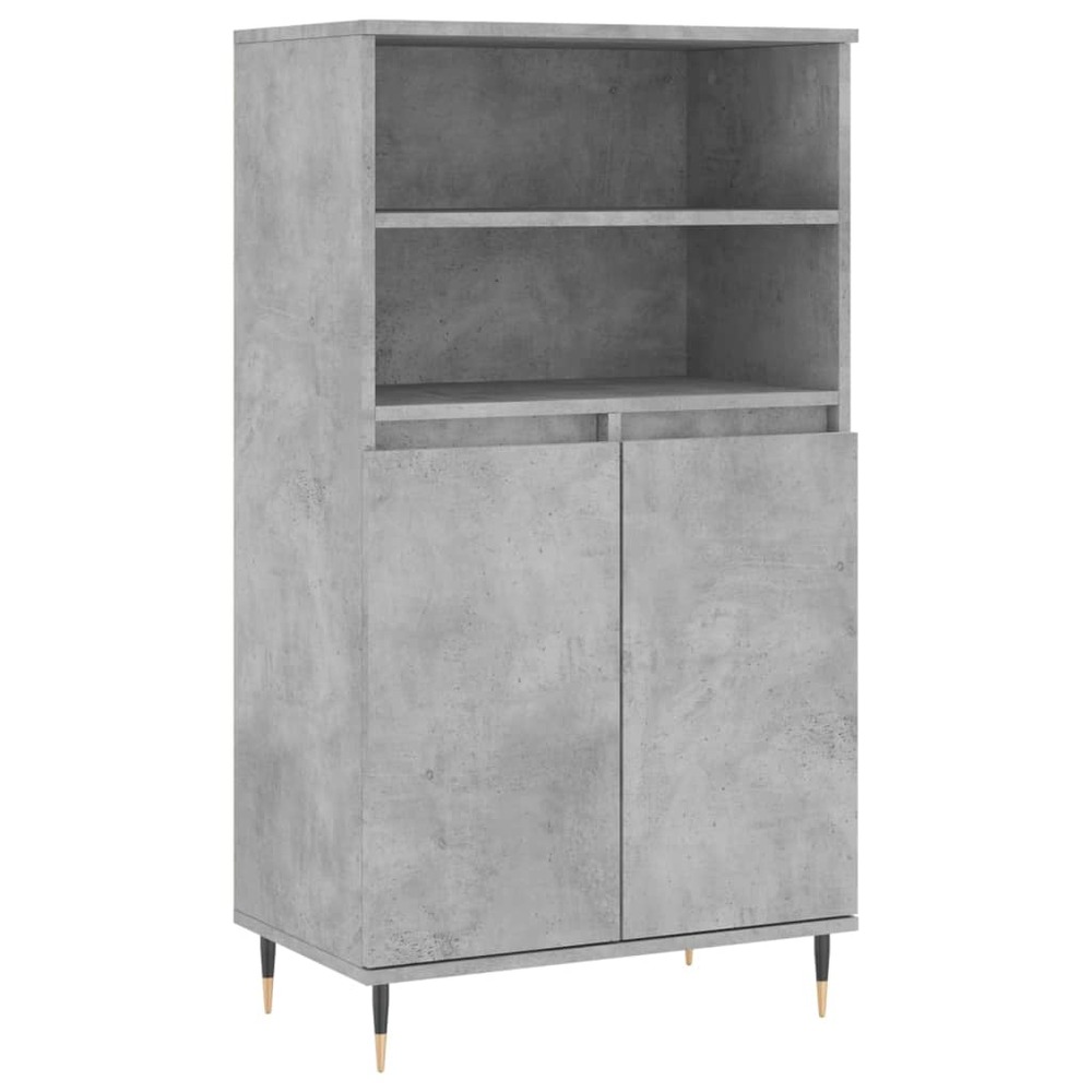 Buffet bahut commode armoire meuble de rangement organisateur cuisine salle de séjour salon haut 60 x 36 x 110 cm bois d'ingé