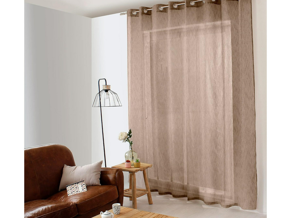 Voilage maya xxl vison 300 x240 cm