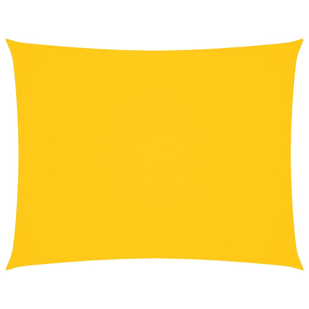 Voile de parasol tissu oxford rectangulaire 5x6 m jaune