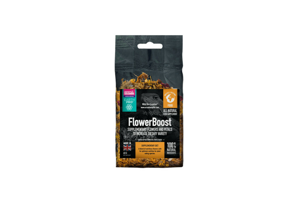 Earth pro flower boost mélange de fleurs 60 gr pour lézards tortues