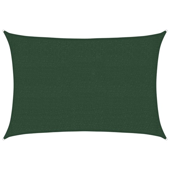 Voile d'ombrage 160 g/m² vert foncé 2,5x4 m pehd