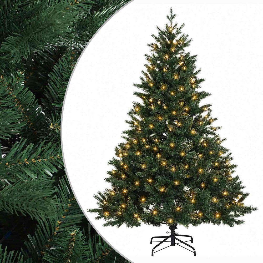 Sapin de noël artificiel à branches articulées 120 cm 150 led