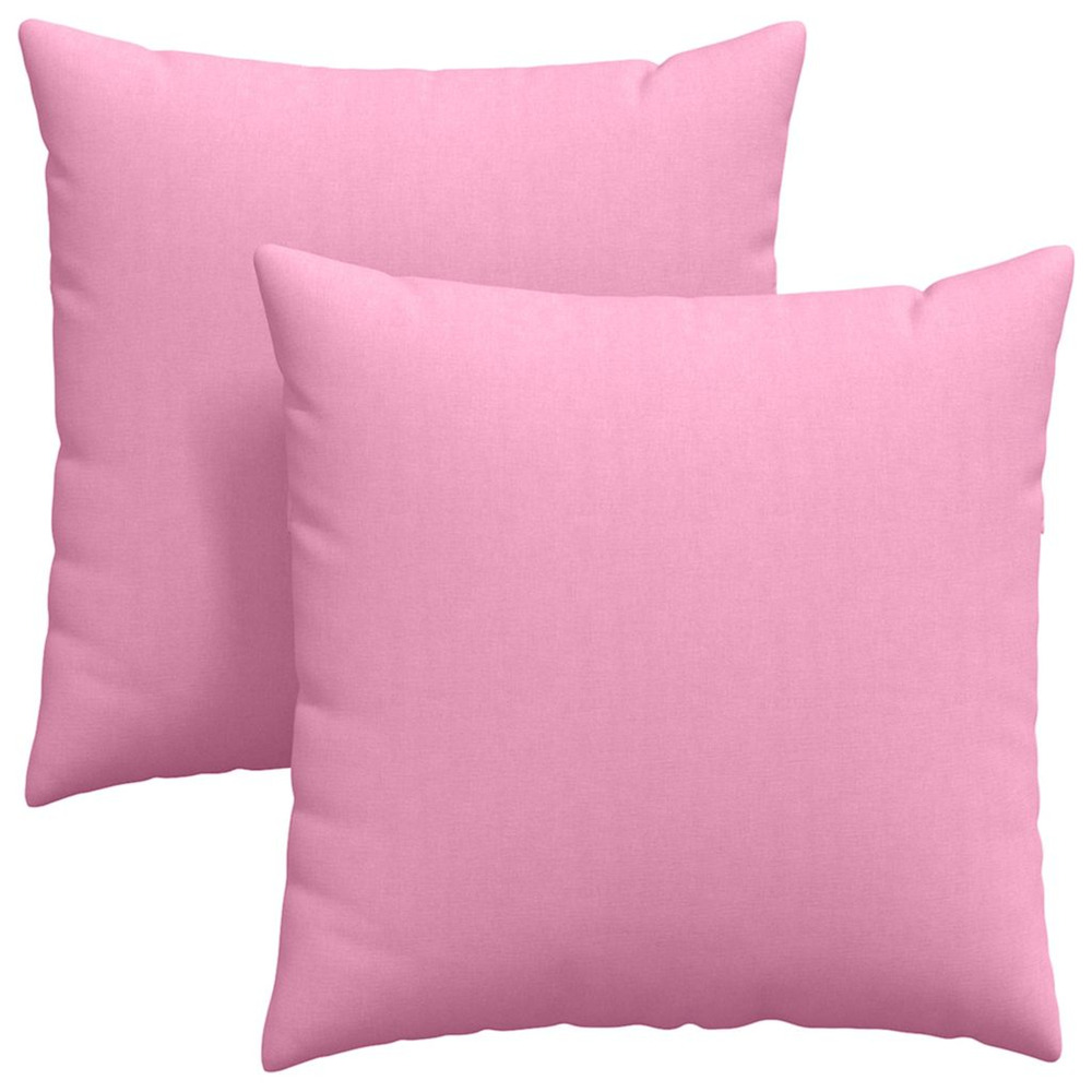 Coussins de canapé 2 pcs rose 80 x 80 cm tissu