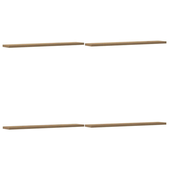 Panneau de bibliothèque 4 pcs chêne artisanal 60x10x1,5 cm