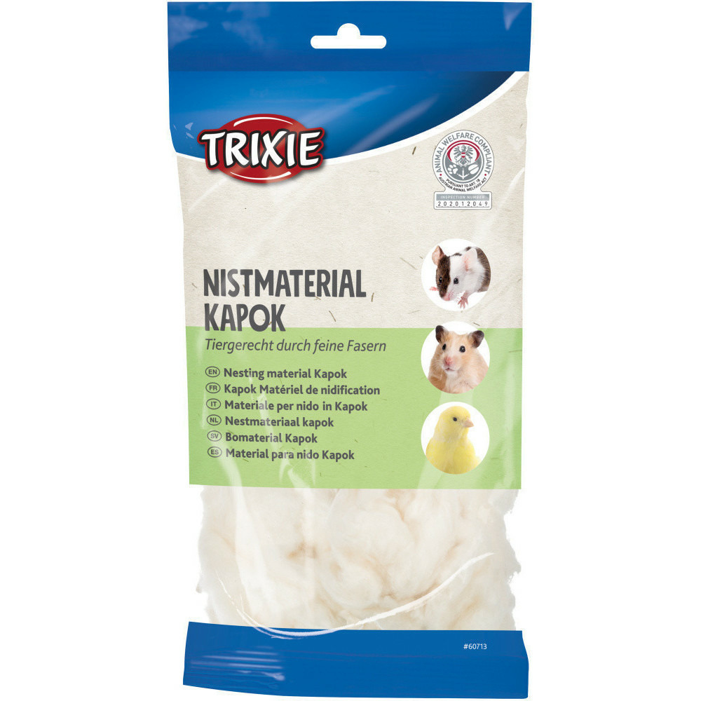 Matériau de nidification kapok 40g pour rongeur et oiseau