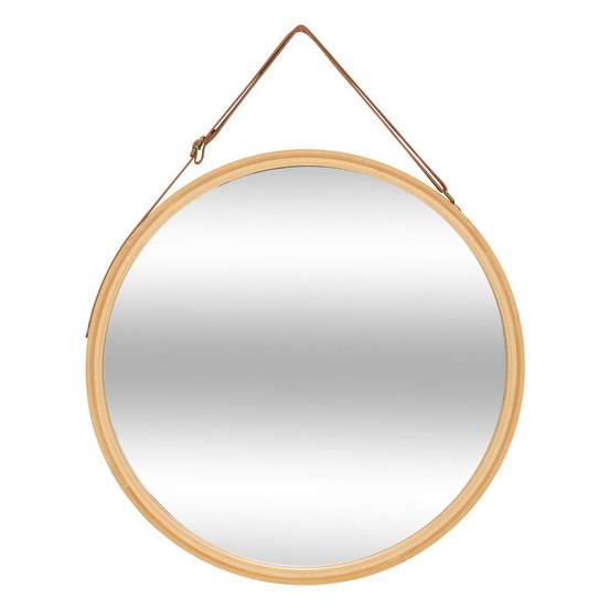 5five - miroir mur cuir rond bam d38