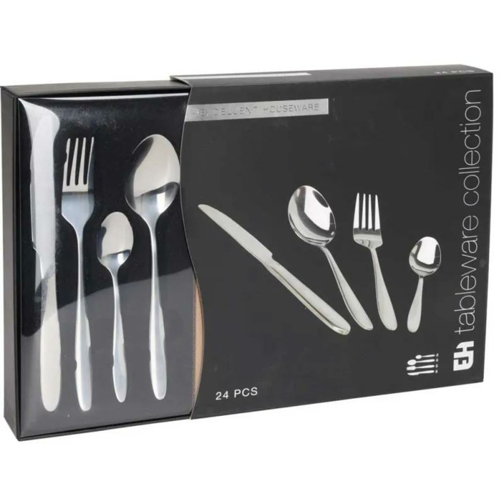 Ménagère 24 pièces – couverts inox élégants et durables