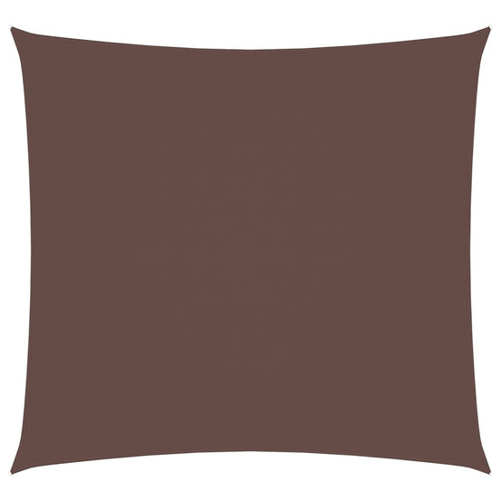 Voile de parasol tissu oxford carré 7x7 m marron