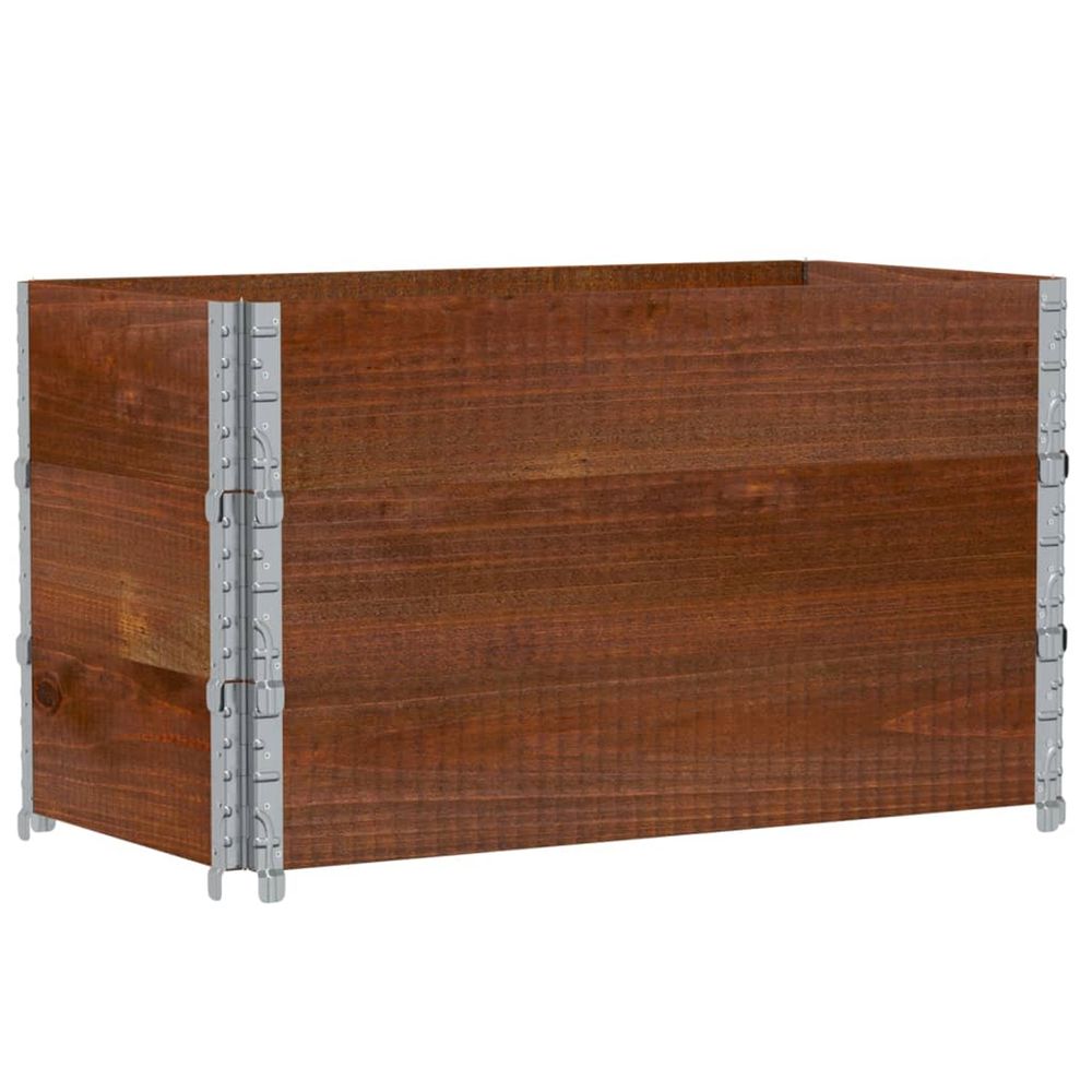 Jardinière d'extérieur marron 100x50 cm bois massif de pin