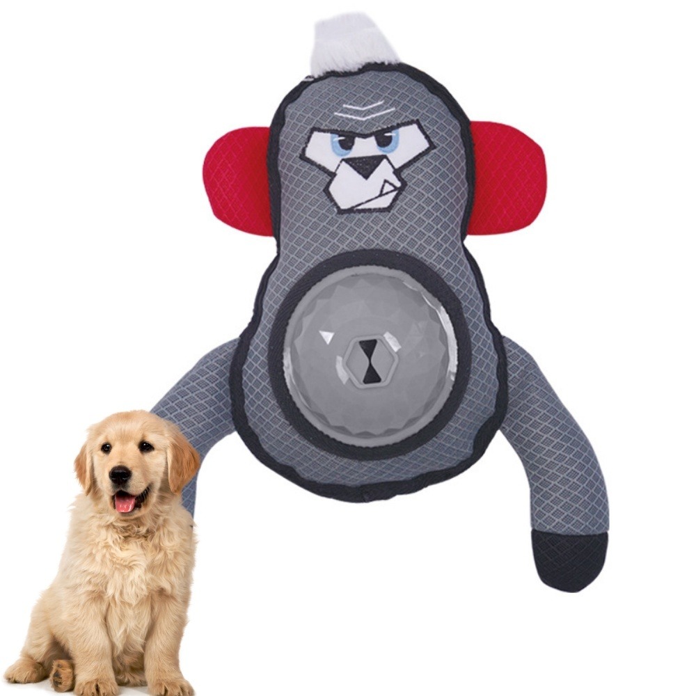 Jouets en peluche doux pour chiens forme de gorille rigolo