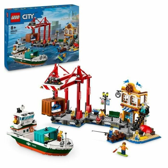 Lego city le port et le navire marchand