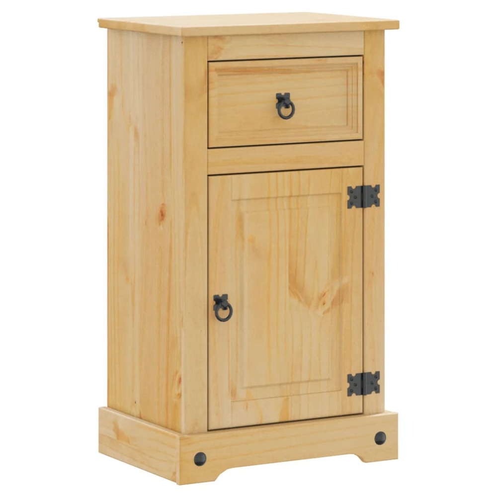 Armoire de salle de bain corona 45x33x80 cm bois de pin massif