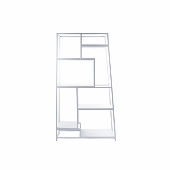 Bibliothèque fushion asymétrique - blanc