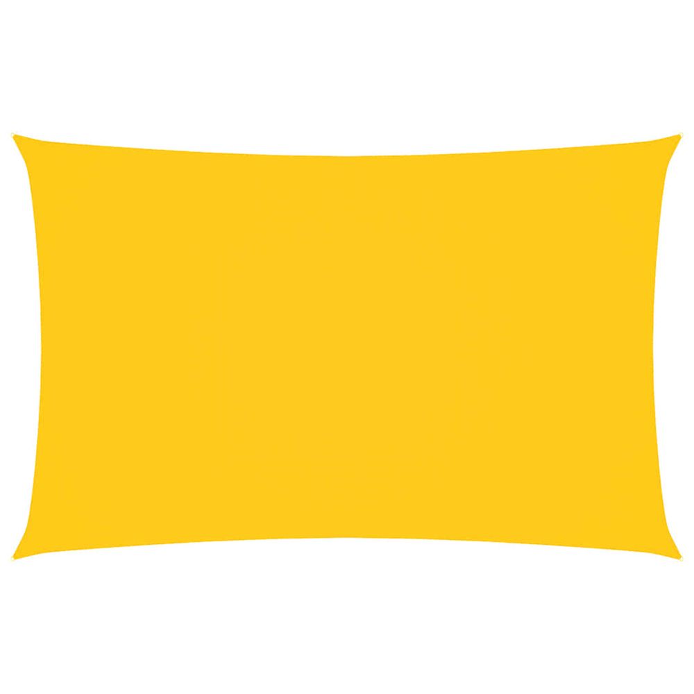 Voile de parasol tissu oxford rectangulaire 4x7 m jaune