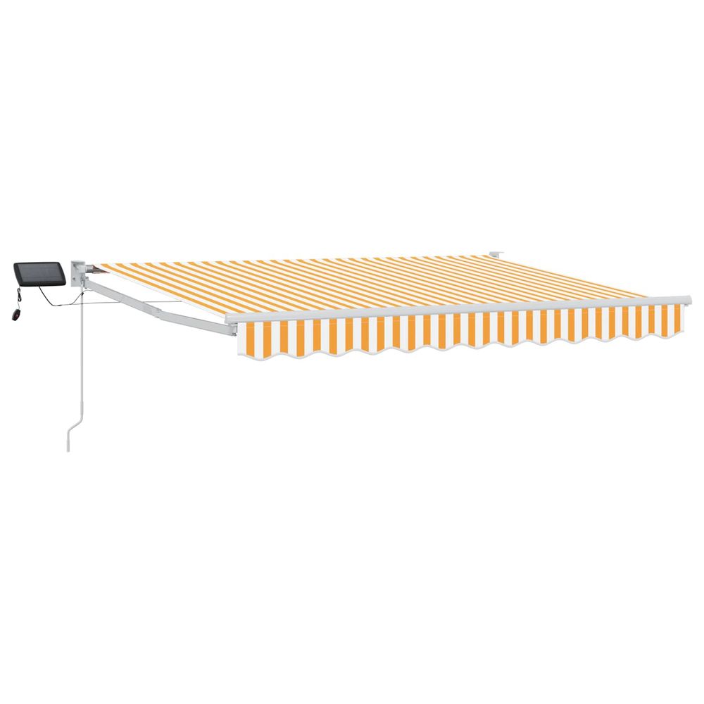 Store rétractable manuel avec leds jaune et blanc 3 x 2 m