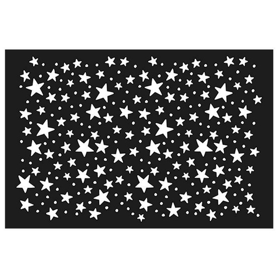 Pochoir 15 x 10 cm - etoiles