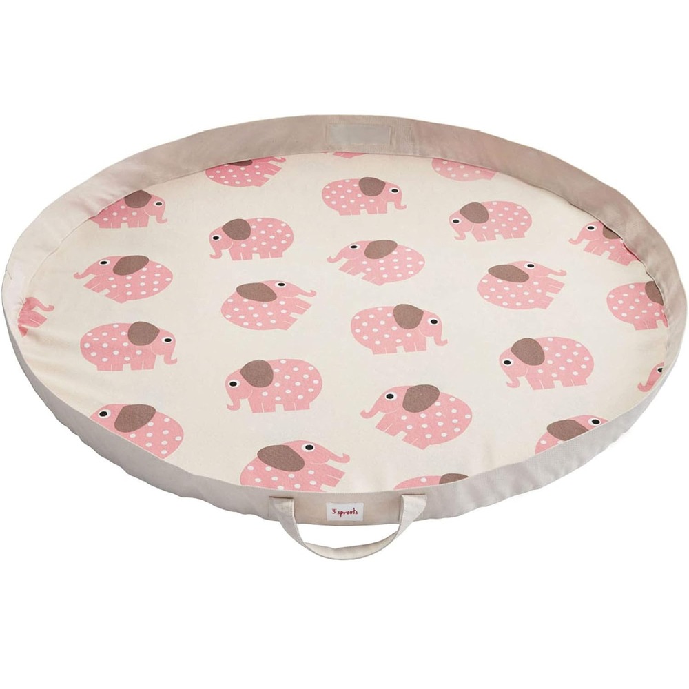 Tapis de jeu éléphant rose