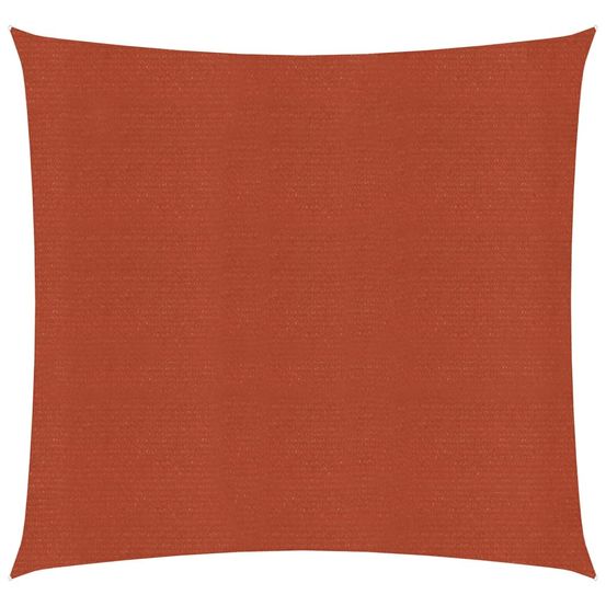 Voile d'ombrage 160 g/m² terre cuite 7 x 7 m pehd