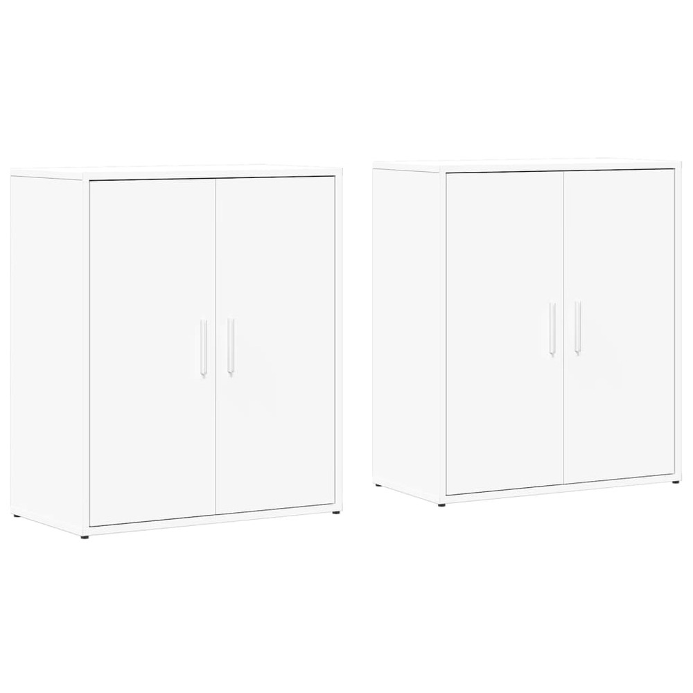 Buffet bahut commode armoire meuble de rangement organisateur cuisine salle de séjour salons lot de 2 60 x 31 x 70 cm bois d'