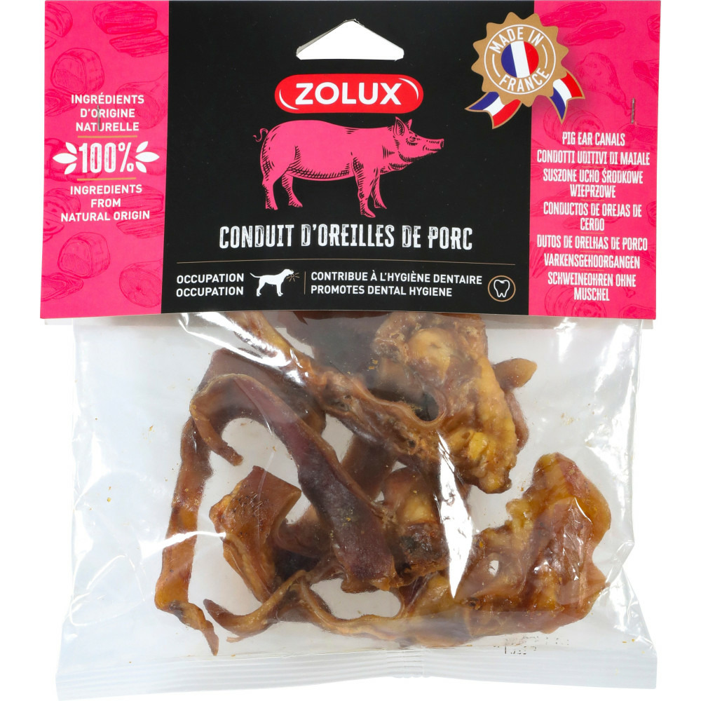 Petit conduits porc 150 g friandises pour chien