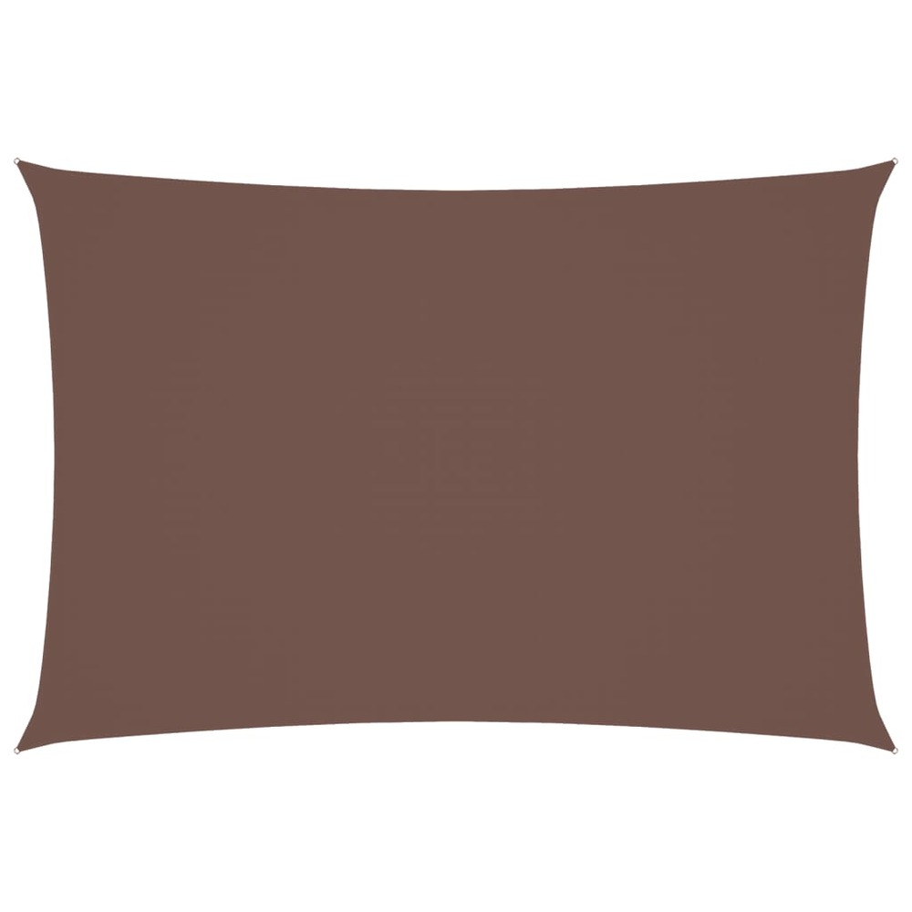 Voile de parasol tissu oxford rectangulaire 3x5 m marron