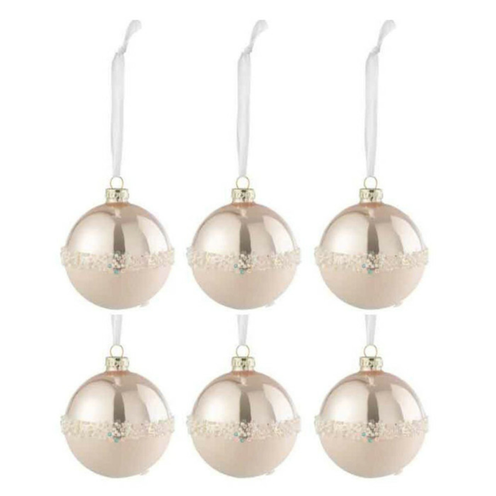Lot de 6 boules de noël 