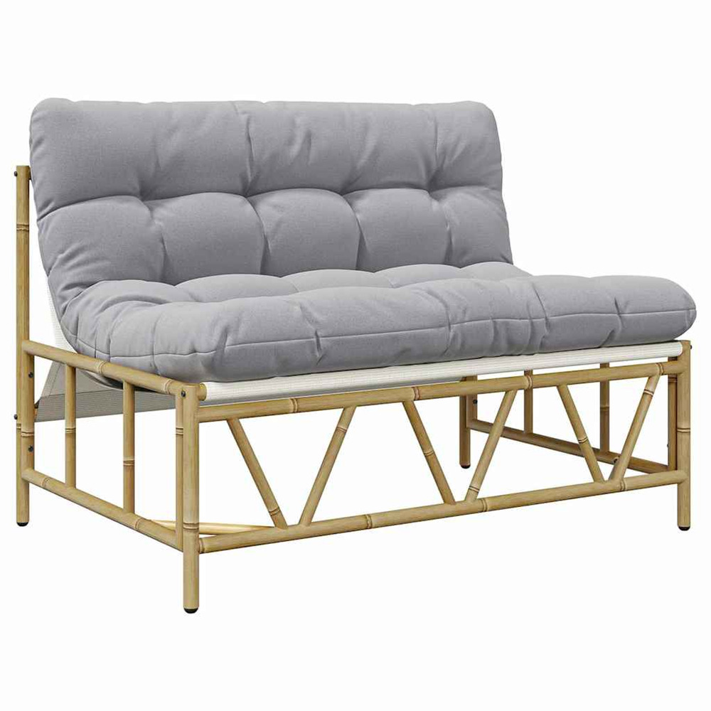 Banc de jardin gris clair 110 x 75 x 71 cm acier