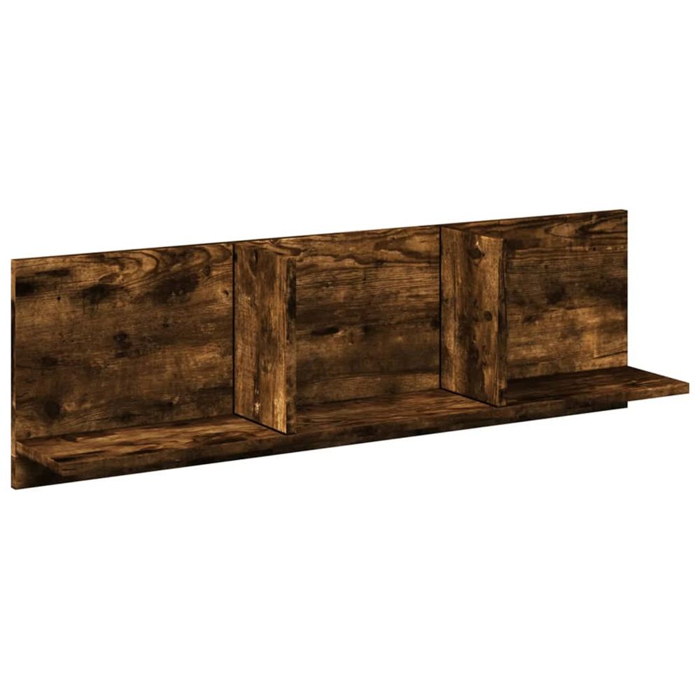 Armoire murale 100x16,5x30 cm chêne fumé bois d'ingénierie