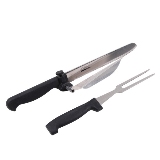 Fourchette et couteau barbecue - inox