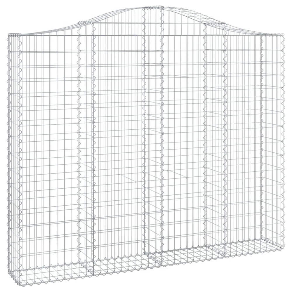 Panier de gabions arqué 200x30x160/180 cm fer galvanisé