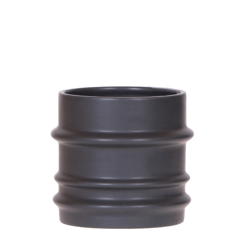 Cache-pot mellow noir - ø9 cm x h10,5 cm