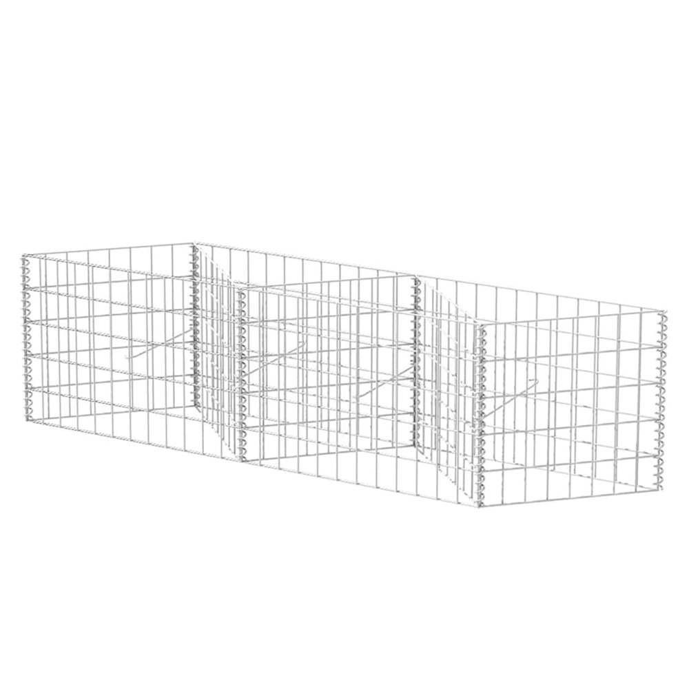 Panier de gabion acier galvanisé 120x30x50 cm