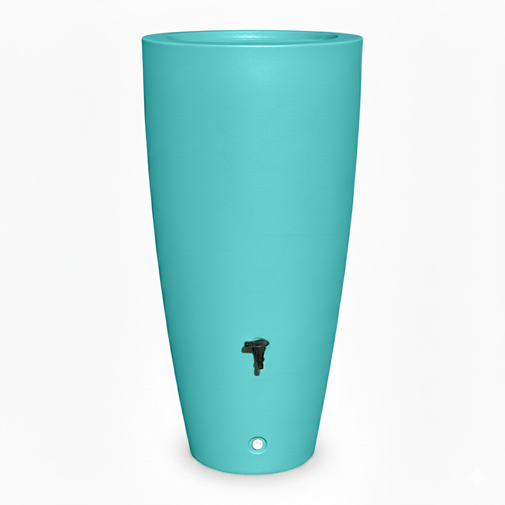 Pot conique récupérateur d'eau de pluie aérien 200l