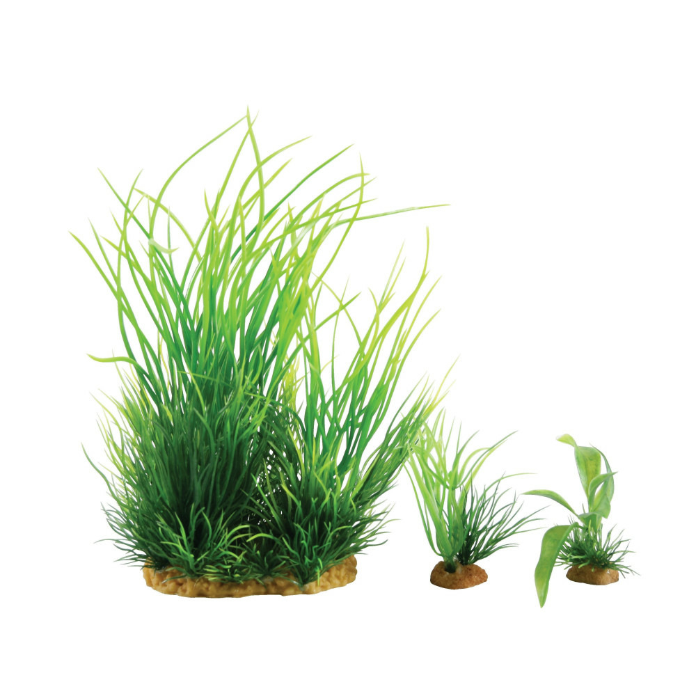Wiha n°1 plantes artificielles 3 pieces h 21 cm plantkit décoration d'aqua
