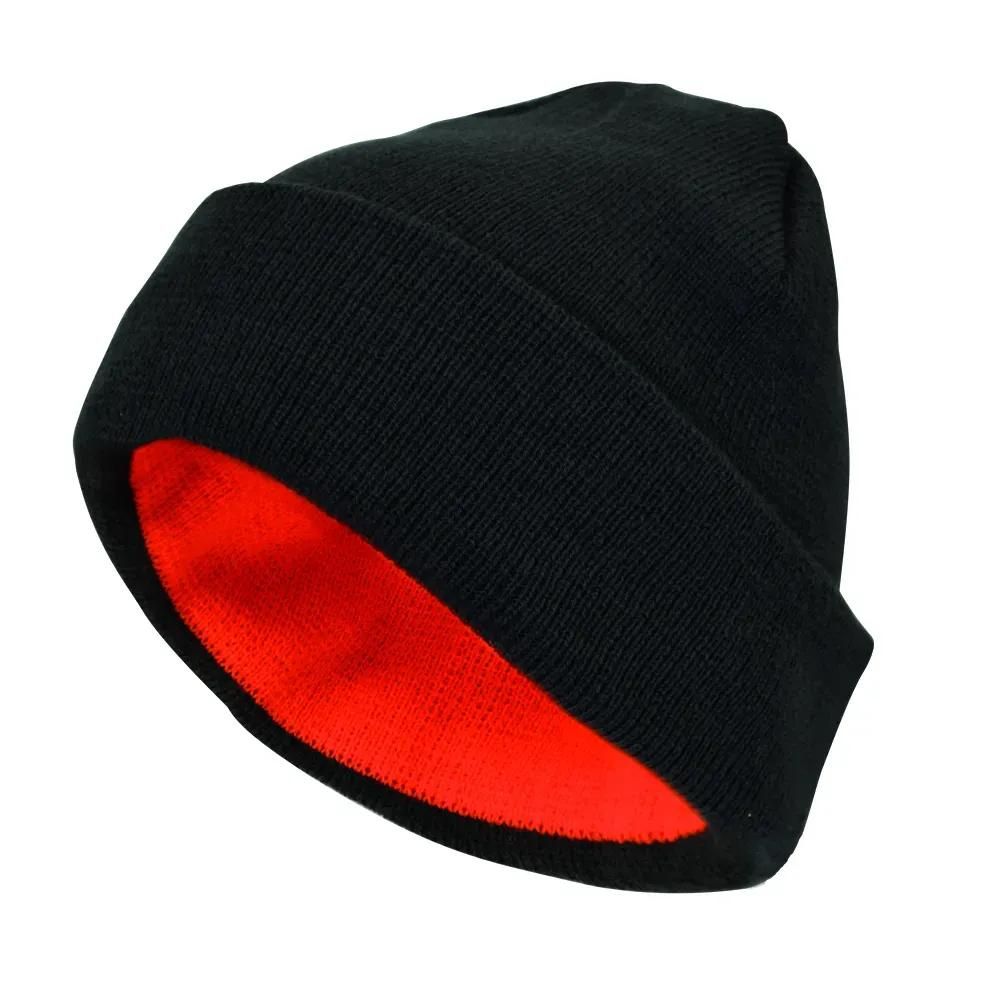 Bonnet chasse réversible acrylique bicolore noir orange