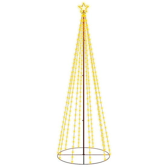 Arbre de noël cône 310 led blanc chaud 100x300 cm