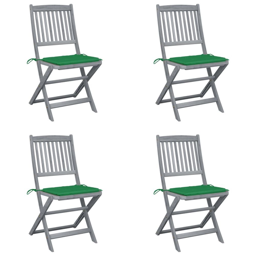 Chaises pliables d'extÃ©rieur 4 pcs