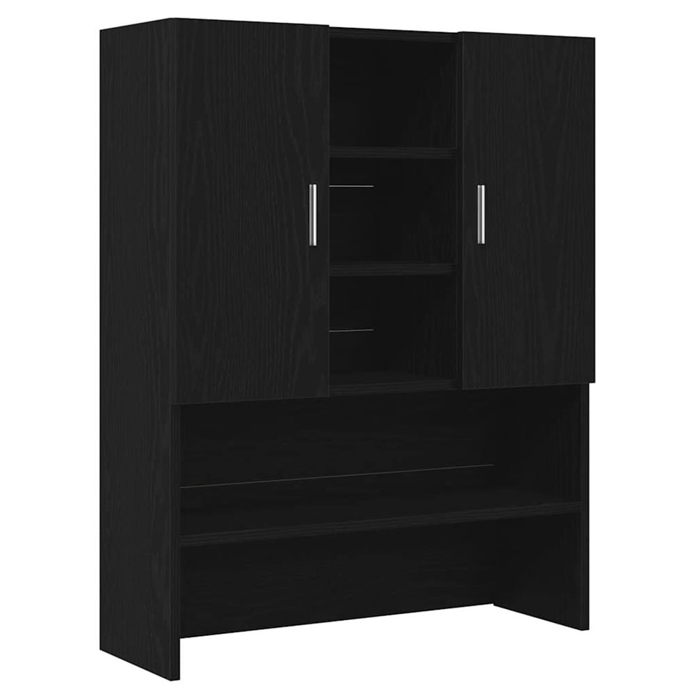 Meuble pour machine à laver chêne noir 70,5x25,5x90 cm