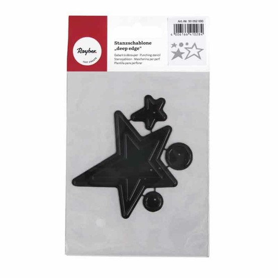 Matrice de découpage en acier 6.8 x 6 x 1 cm - etoiles