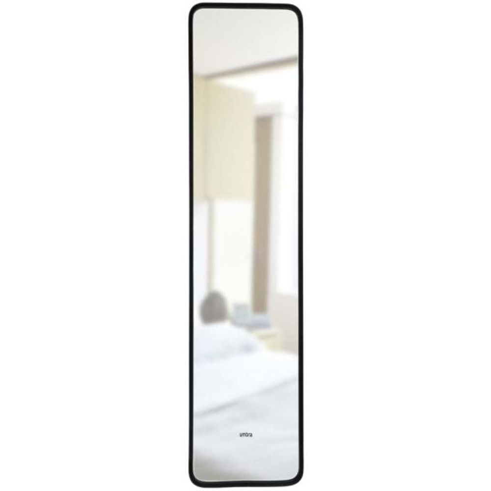 Miroir rectangulaire contour en caoutchouc mat