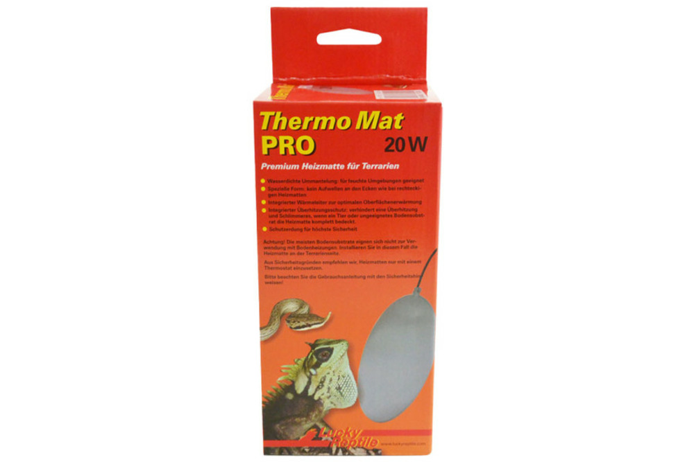 Tapis chauffant ovale 20w pour terrarium - thermo mat pro 35 x 20 cm - chauffage pour reptiles (lézards, serpents), amphibiens