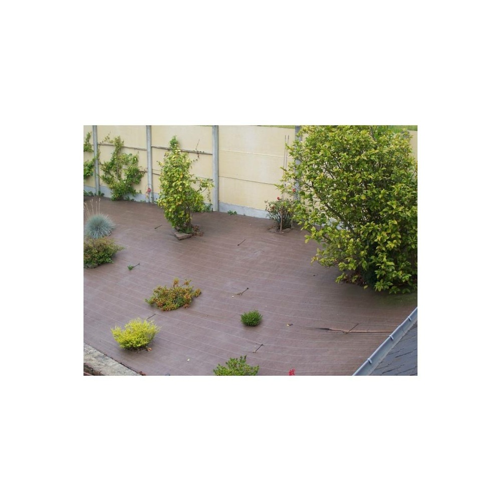 Toile de paillage tissée 90 g / m² 1.6m x 20m marron