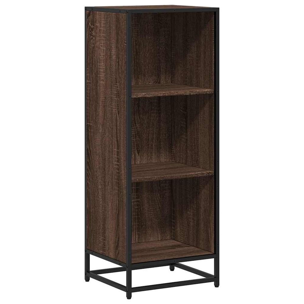 Bibliothèque chêne marron 40x35x107,5 cm bois d'ingénierie