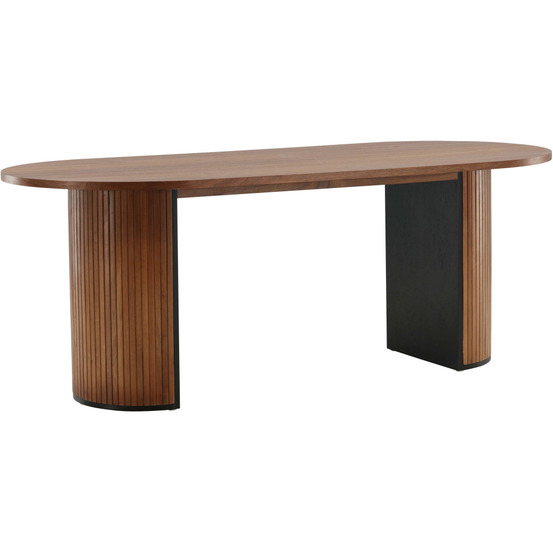 Table de repas ovale bianca 200 x 90 cm