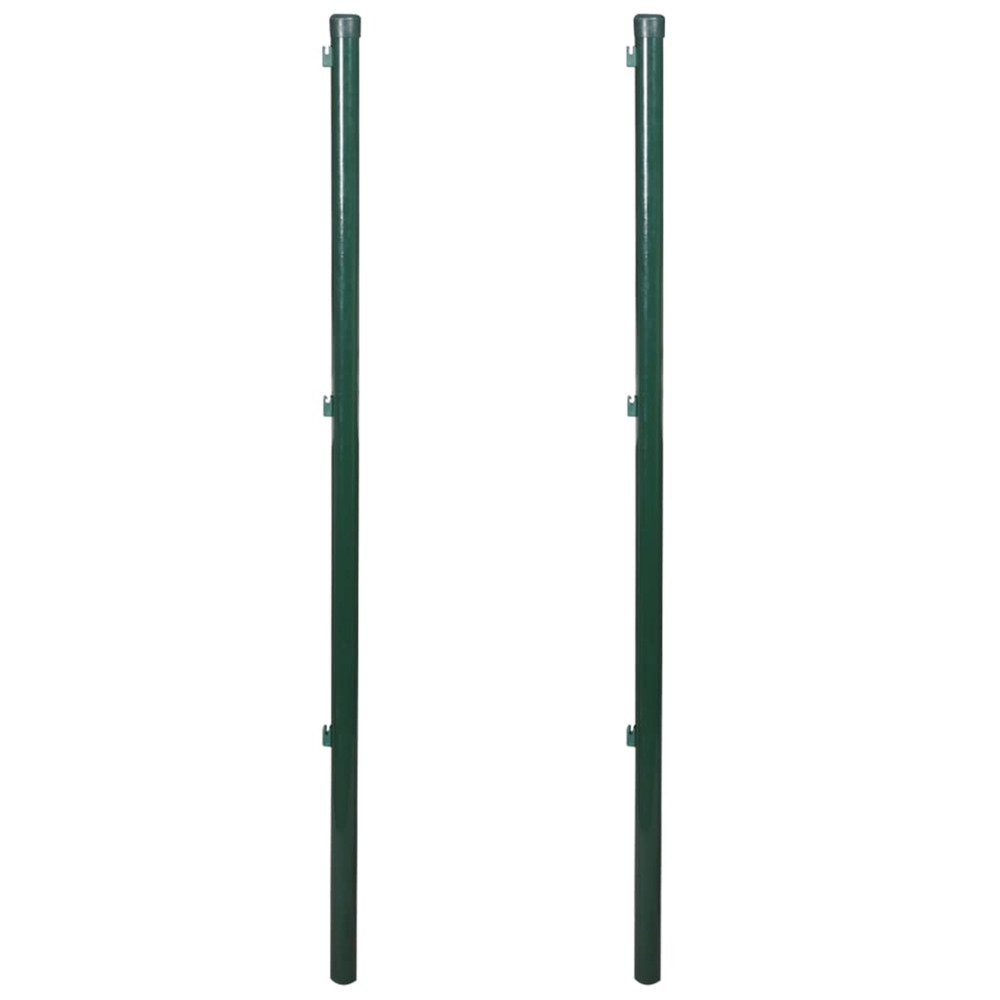 Poteaux de clôture 2 pcs 115 cm