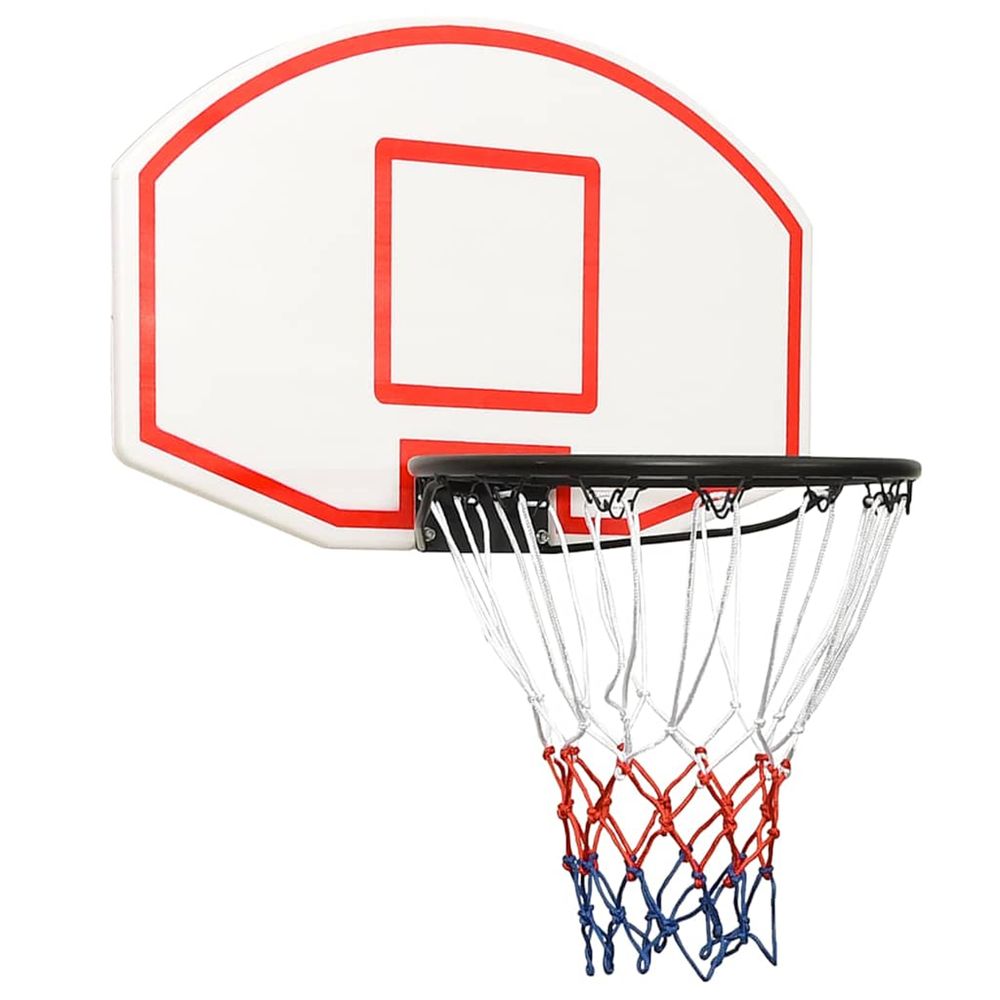 Panneau de basket-ball blanc 71x45x2 cm polyéthylène