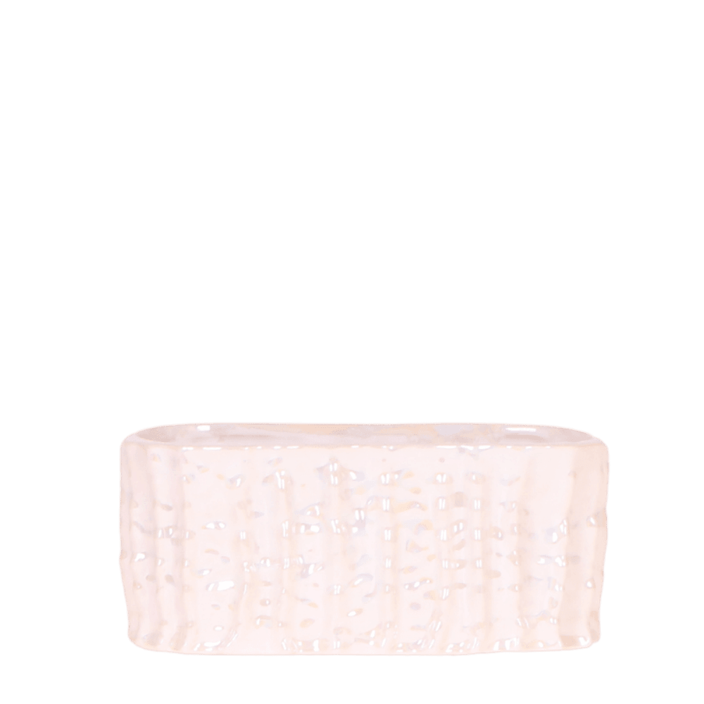 Cache-pot double oyster nacré - 2 pots ø6 cm - l12 cm